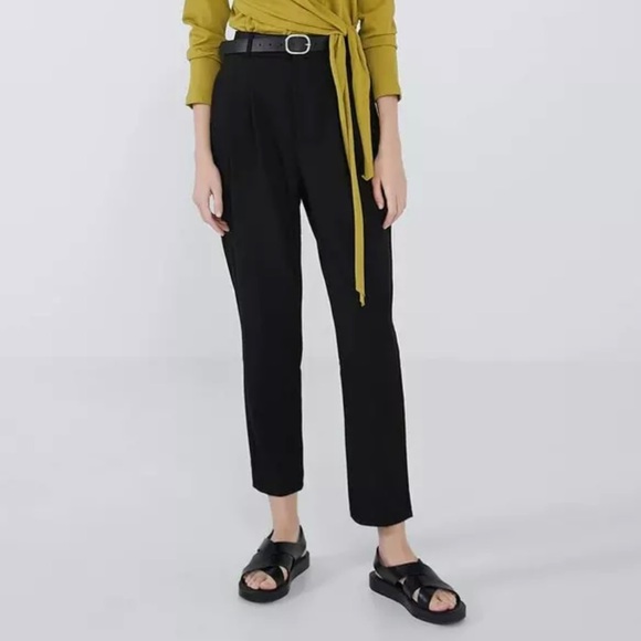 Zara Pants - NWT ZARA Pleated Cotton Trousers